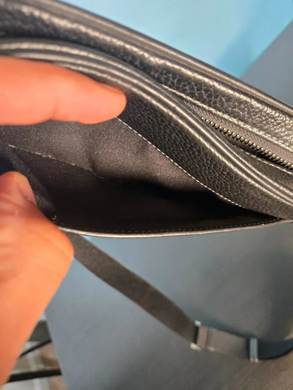 Coach Black Leather Camera Bag